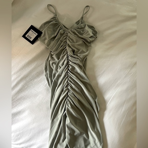 Norma Kamali Diana Mini Slip Dress NWT - Picture 10 of 11